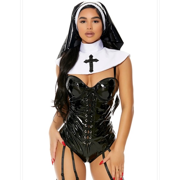 Forplay sexy Nun say your prayers costume Fashion Nova Halloween womens - Picture 3 of 4